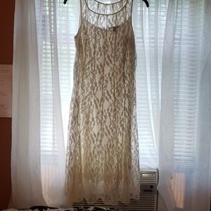 White overlay dress from dress barn. S4